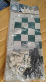 Small Premium Portable Chess Set Plastic Chess Pieces (1 Set) - Full Detail by Nari Haat, Indian ethnic wear, women c...