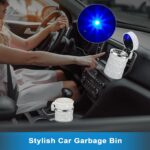 Car Cupholder LED Ashtray – Portable Blue Light, Lid & Waste Bin, Cigarette Ashtray - Sleeve Design by Nari Haat, I...