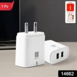 iBall Dual USB Wall Charger 5V/3.1A – High-Speed Dual Port Fast Charging (1 Pc) - With Dupatta by Nari Haat, Indian...