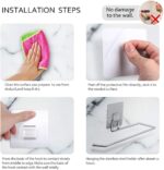 Stainless Steel Drill Free Self-Adhesive Paper Roll Holder  (Pack of 1) - Full Detail by Nari Haat, Indian ethnic wea...