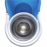 Heavy Duty Microfiber Spin Mop with Plastic Bucket & Rotating Steel Pole Head - Closeup Embroidery by Nari Haat, Indi...