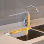 Telescopic Sink Storage Rack Material Kitchen Rag Rack Shelf Drain Basket (1 Pc) - Front View by Nari Haat, Indian et...