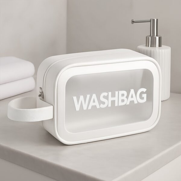 Small Zippered Cosmetic Pouch, Toiletry Bag for Cosmetics (1 Pc) - Front View by Nari Haat, Indian ethnic wear, women...