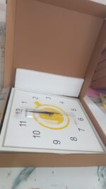 Decorative Square Wall Clock Battery Operated – 1 Pc - Full Detail by Nari Haat, Indian ethnic wear, women clothing...