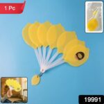 Lemon-Shape Hand Fan - (1 Pc) - With Dupatta by Nari Haat, Indian ethnic wear, women clothing, designer suit