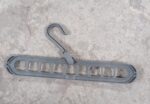 9-Hole Plastic Hanger Hook for Wardrobe Clothes Organization & Indoor Storage - Fabric Detail by Nari Haat, Indian et...