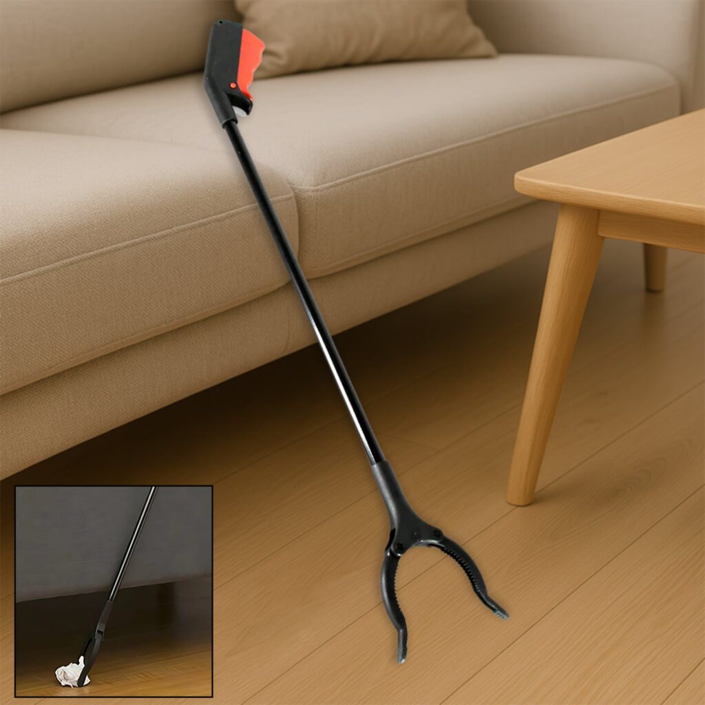 Extra Long Trash Picker with Rotating Grip