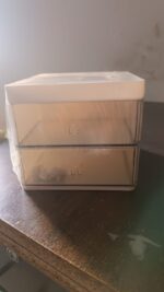 2 Layer 5 Compartment Desk Organizer with Transparent Drawer (1 Pc / 15×13×11 Cm) - Full Detail by Nari Haat, India...