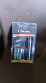 Portable Mini Torch - Super-Bright LED Flashlight with 3AAA Batteries Included - Fabric Detail by Nari Haat, Indian e...