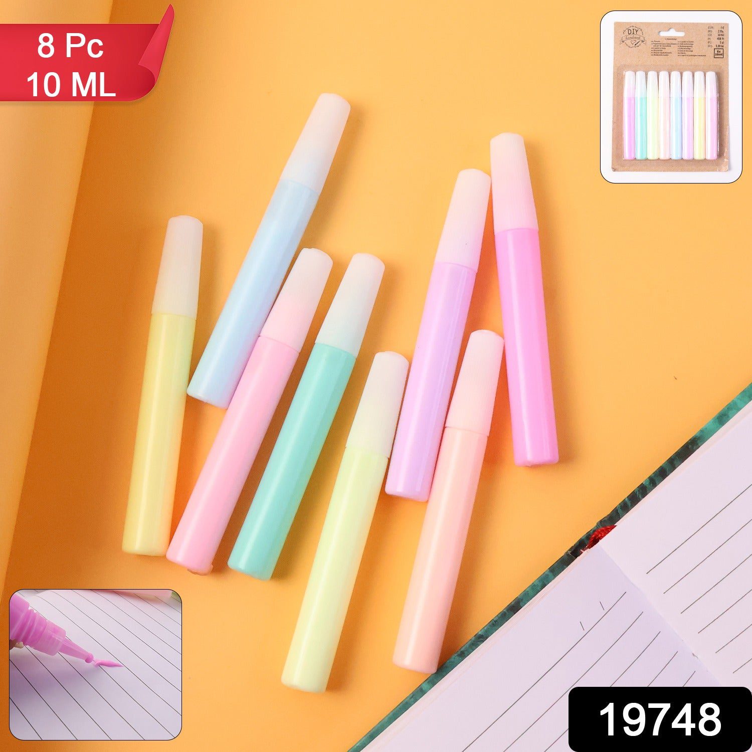 DIY Multi-Color Craft Glue Pen Set (10ML / 8 Pc) - With Dupatta by Nari Haat, Indian ethnic wear, women clothing, des...