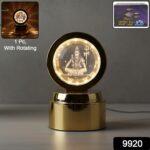 Mahadev 3D Crystal Ball Night Light (1 Pc) - With Dupatta by Nari Haat, Indian ethnic wear, women clothing, designer ...