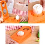 2 in 1 Double Cut Egg Cutter with Stainless Steel Wire for Easy Slicing - Full Detail by Nari Haat, Indian ethnic wea...