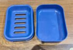 Premium Quality Rectangular Blue Plastic Soap Case (1 Pc) - Full Detail by Nari Haat, Indian ethnic wear, women cloth...