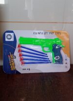 Medium Size Plastic 1 Gun with 5 Soft Suction Dart Bullets (1 Set) - Fabric Detail by Nari Haat, Indian ethnic wear, ...