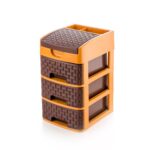Mini 3 Layer D Storage for Household and Office Use for Storing Various Types of Items - Sleeve Design by Nari Haat, ...