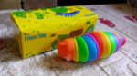 3D Rainbow Color Plastic Slug Fidget Toys, Stress Relieving Toy, Sensory Slug Toy for Boys and Girls, Finger slug Toy...