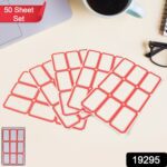 Multipurpose Blank Label Sticker Sheets Durable (50 Sheet Set) - With Dupatta by Nari Haat, Indian ethnic wear, women...