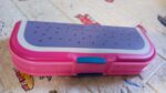 Multipurpose Cartoon Pencil Box – 2-Compartment Compass Box for Kids (Mix Color 1 Pc) - Fabric Detail by Nari Haat,...