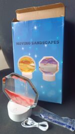 LED Moving Sand Art Table Lamp (1 Set) - Full Detail by Nari Haat, Indian ethnic wear, women clothing, designer suit