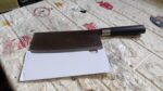 Stainless Steel Chef Damascus Cleaver Vegetable Knife (12 Inch) - Full Detail by Nari Haat, Indian ethnic wear, women...