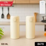 Stainless Steel Thermos Water Bottle 320lm (1 Pc) - With Dupatta by Nari Haat, Indian ethnic wear, women clothing, de...