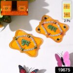 Shubh Labh Decorative Wall Hangings (2 Pc) - With Dupatta by Nari Haat, Indian ethnic wear, women clothing, designer ...