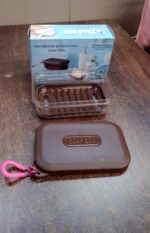 Bathroom & Travel Plastic Soap Box with Lid ,Sabudani (1 Pc) - Neckline Detail by Nari Haat, Indian ethnic wear, wome...