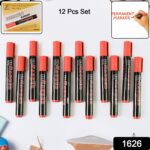 Premium Permanent Red Marker Pen Set (12 Pcs Set) - With Dupatta by Nari Haat, Indian ethnic wear, women clothing, de...