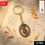 Metal Traditional Decorative Lord Krishna Keychain (1 Pc) - With Dupatta by Nari Haat, Indian ethnic wear, women clot...