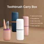 Plastic Hygienic Toothbrush Travel Portable Case (2 Pc) - Back View by Nari Haat, Indian ethnic wear, women clothing,...