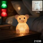 Bear Decorative LED Night Lamp with Color-Changing Glow (1 Pc) - With Dupatta by Nari Haat, Indian ethnic wear, women...