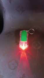 Mini Car Shape LED Keychain Light +(1 Pc, Random Color) - Fabric Detail by Nari Haat, Indian ethnic wear, women cloth...