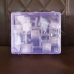 Set of 8 LED Crystal-Effect Table Lamps - Fabric Detail by Nari Haat, Indian ethnic wear, women clothing, designer suit