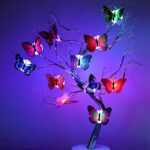 The Butterfly 3D Night Lamp Comes with 3D Illusion Design Suitable for Drawing Room, Lobby. - Sleeve Design by Nari H...
