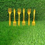 Small plastic 6pc Serving Fork Set for kitchen - Full Detail by Nari Haat, Indian ethnic wear, women clothing, design...