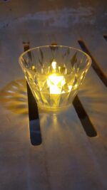 Cup Shape Crystal Table Lamp, Diwali (1 Pc) - Fabric Detail by Nari Haat, Indian ethnic wear, women clothing, designe...