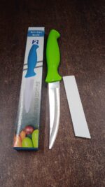 Heavy-Duty Stainless Steel Kitchen Knife with Ergonomic Handle (1 Pc) - Fabric Detail by Nari Haat, Indian ethnic wea...
