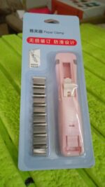 Portable Paper Clamp With 8 Pcs Clip Dispenser Handheld Paper Fast Clam (1 Set) - Full Detail by Nari Haat, Indian et...