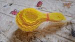 Plastic Kitchen Tool Mould / Ladoo Mould Spoon Ladoo Making Spoon (4 Pcs Set) - Fabric Detail by Nari Haat, Indian et...