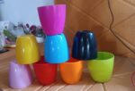 Plastic Flower Valencia (Pot) Home and Outdoor (1 Pc/Mix Colour) - Full Detail by Nari Haat, Indian ethnic wear, wome...