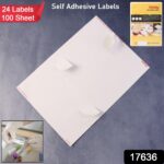 Oddy Self-Adhesive Labels – A4 Sheets, 24-Up per Sheet (100 Sheets, 2400 Labels) - With Dupatta by Nari Haat, India...