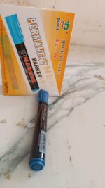 Premium Permanent Blue Marker Pen Set (12 Pc) - Full Detail by Nari Haat, Indian ethnic wear, women clothing, designe...