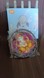 Lord Ganesh Wind Chimes Outdoor Hanging Wind Chime (1 Pc) - Fabric Detail by Nari Haat, Indian ethnic wear, women clo...