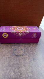 Minimalist Polished Open-Ended Silver-Tone Stainless Steel Kada (1 Pc) - Fabric Detail by Nari Haat, Indian ethnic we...