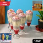Apex Premium Dessert & Falooda Glasses (Approx 400ML / 6 Pc) - With Dupatta by Nari Haat, Indian ethnic wear, women c...