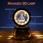 Mahadev 3D Crystal Ball Night Light (1 Pc) - Back View by Nari Haat, Indian ethnic wear, women clothing, designer suit