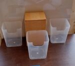 3 Pcs Clear Plastic Organizer Versatile Drawer Tray for Desk Makeup Bathroom Kitchen - Full Detail by Nari Haat, Indi...