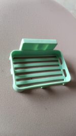 Multipurpose Wall-Mount Soap Dish with Self-Draining Slotted Base (1 Pc) - Fabric Detail by Nari Haat, Indian ethnic ...