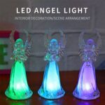 Battery Operated LED Angel Decorative Lights (4 Pc / Set) - Back View by Nari Haat, Indian ethnic wear, women clothin...