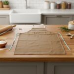 Premium Full-Cover Chef Apron (1 Pc) - Fabric Detail by Nari Haat, Indian ethnic wear, women clothing, designer suit